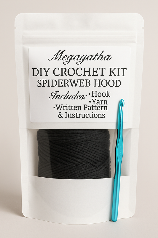 Spiderweb Hood Crochet Diy Kit